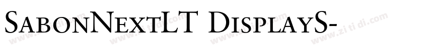 SabonNextLT DisplayS字体转换